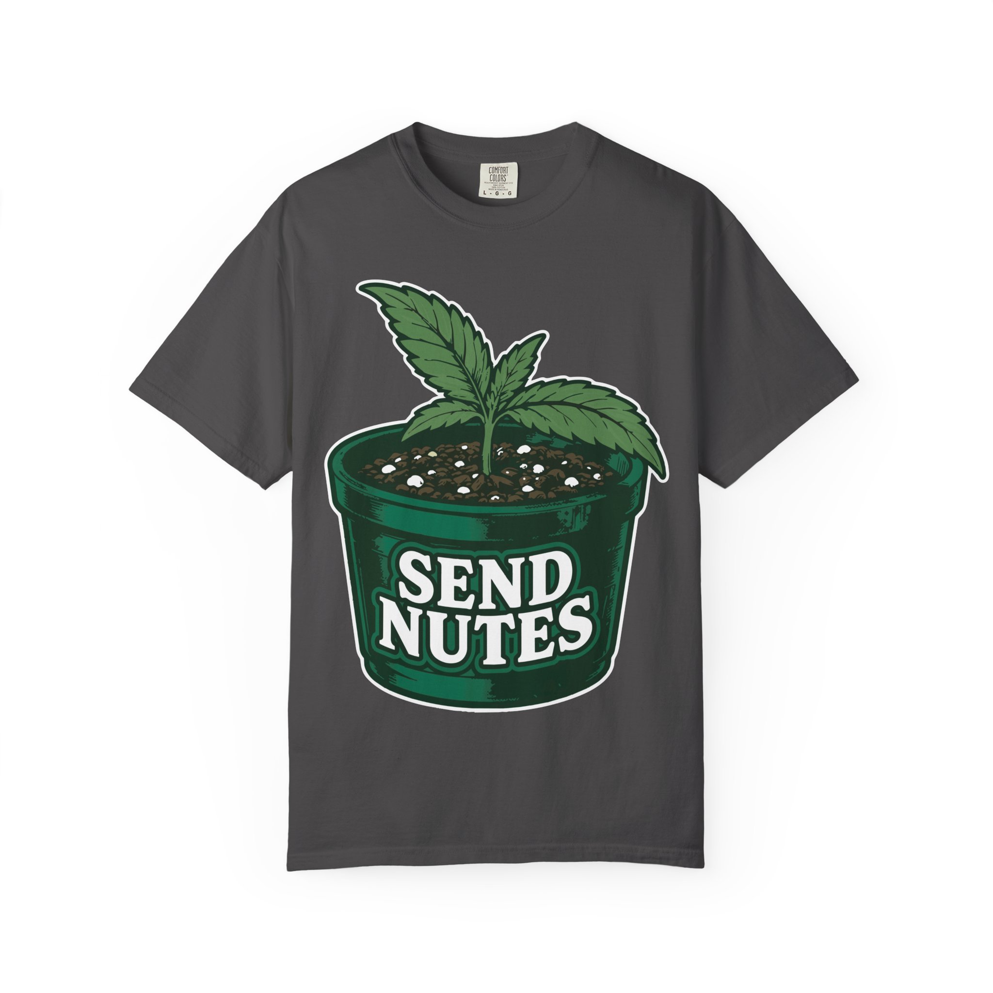 Send Nutes Plant T-Shirt — 'RF' Seedling Graphic Garden Tee - Image 25