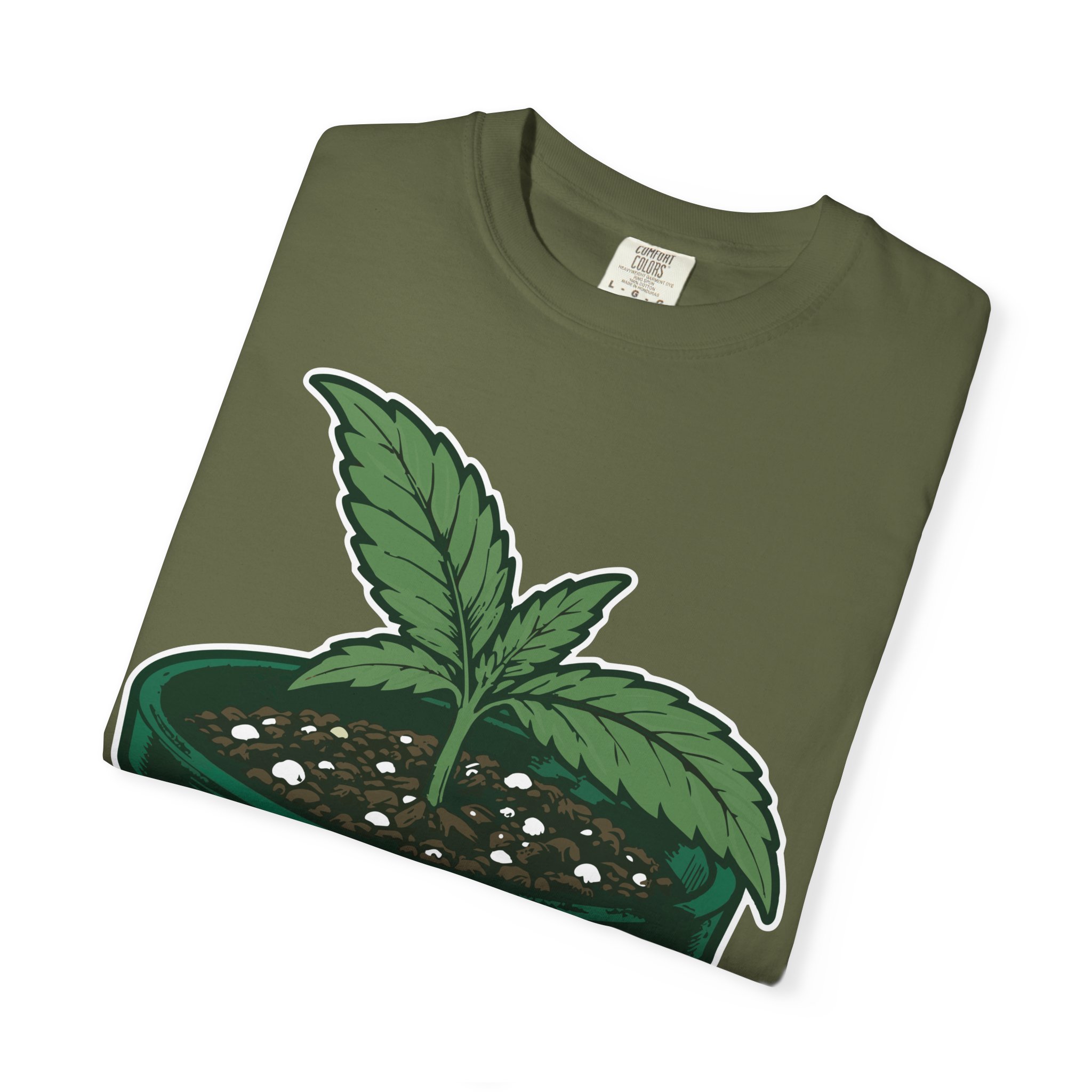 Send Nutes Plant T-Shirt — 'RF' Seedling Graphic Garden Tee - Image 15