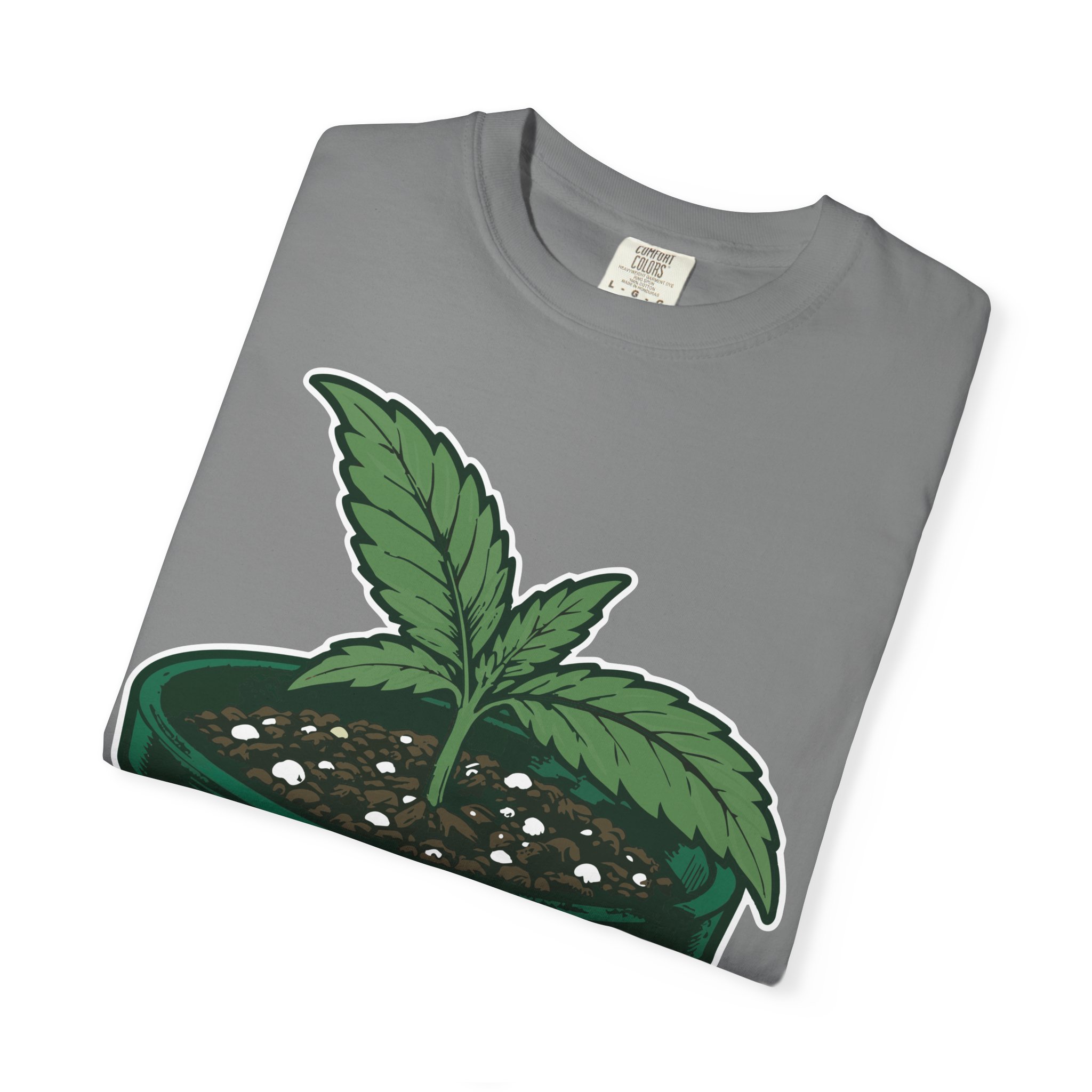 Send Nutes Plant T-Shirt — 'RF' Seedling Graphic Garden Tee - Image 7