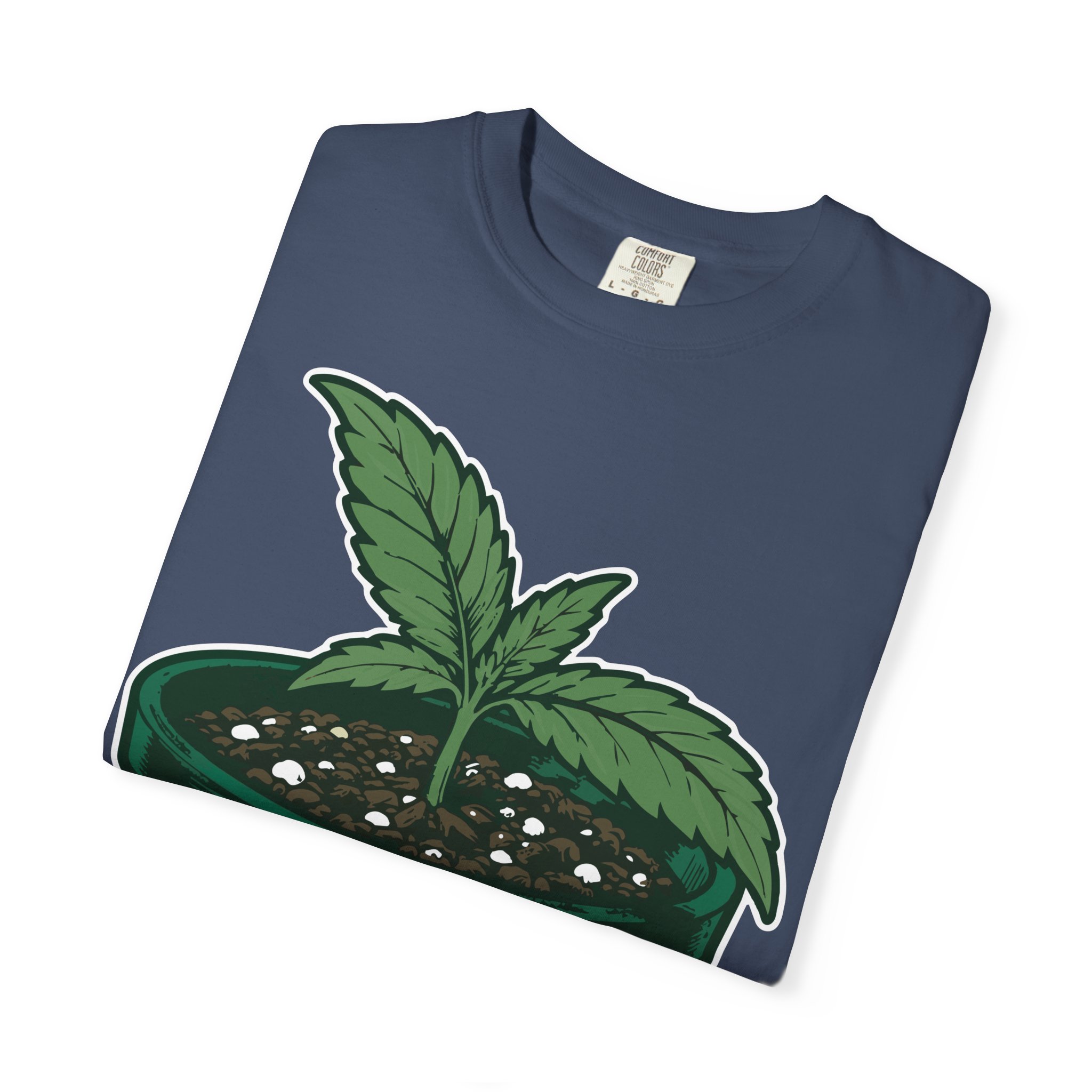 Send Nutes Plant T-Shirt — 'RF' Seedling Graphic Garden Tee - Image 23