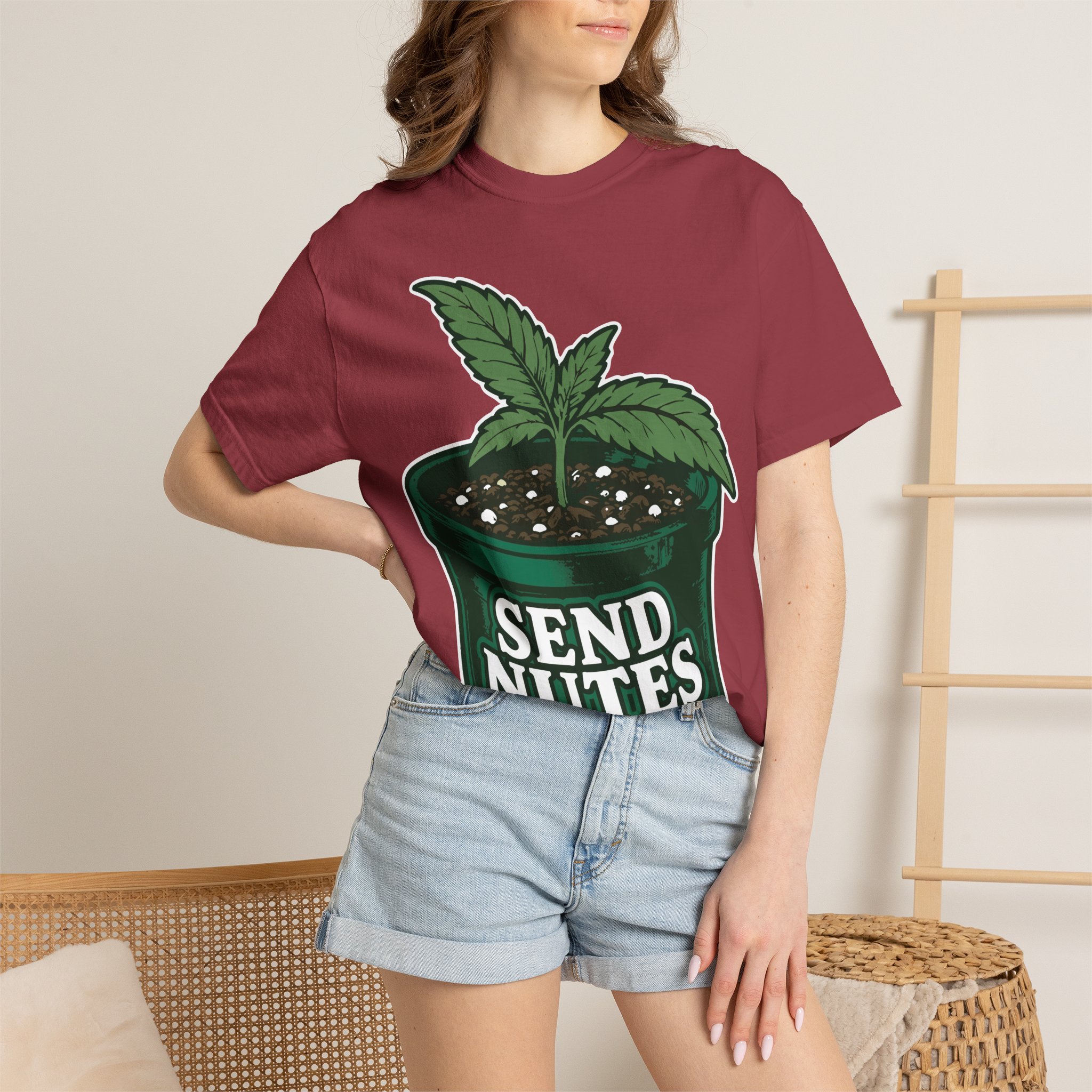 Send Nutes Plant T-Shirt — 'RF' Seedling Graphic Garden Tee - Image 40
