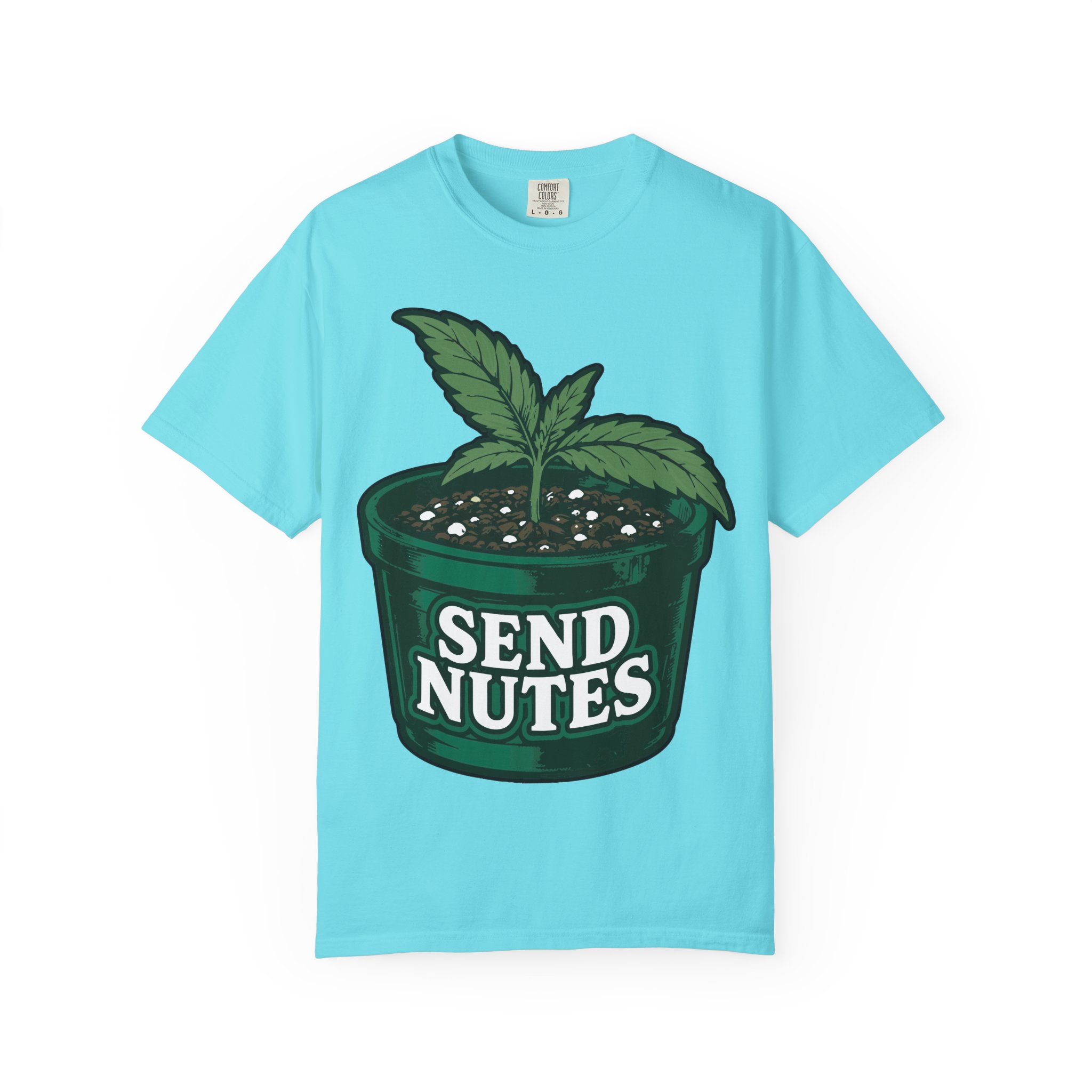 Send Nutes Plant Pot Graphic T‑Shirt - Image 25