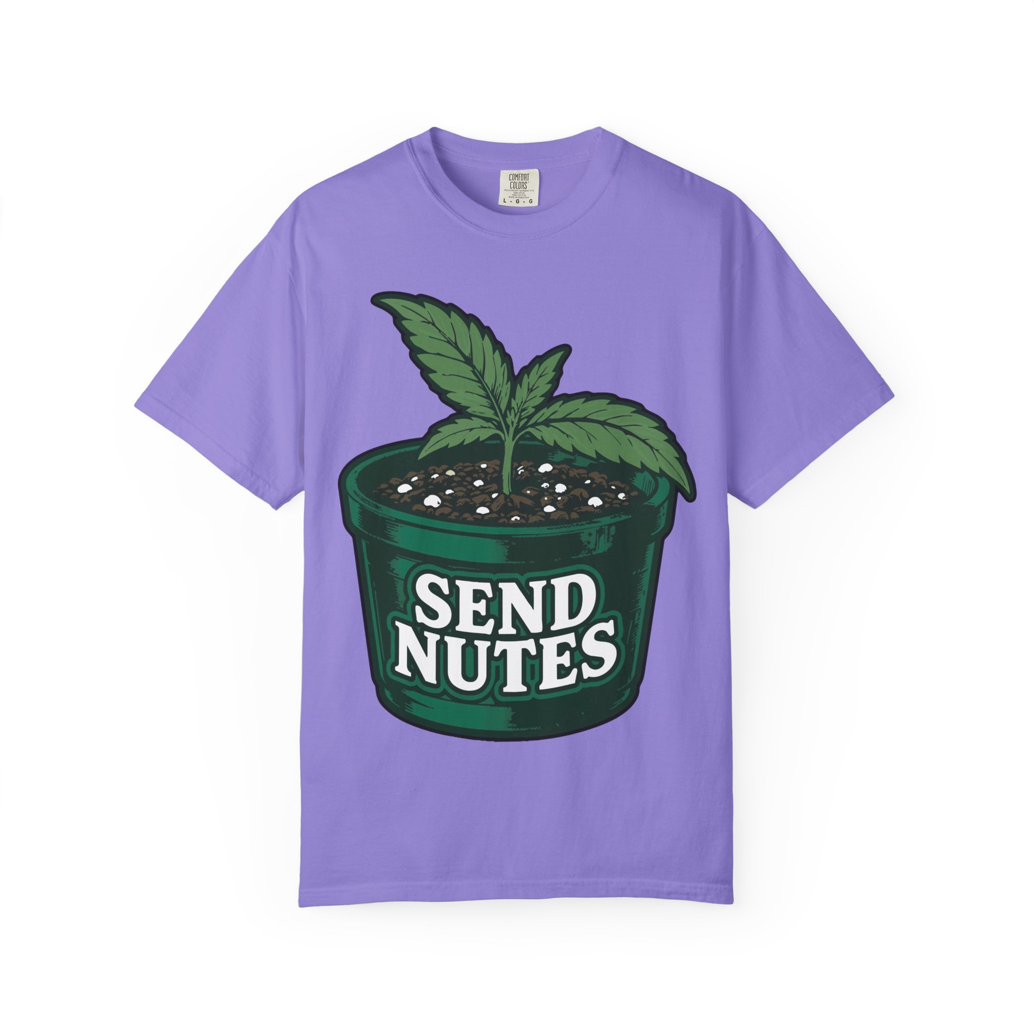 Send Nutes Plant Pot Graphic T‑Shirt - Image 33