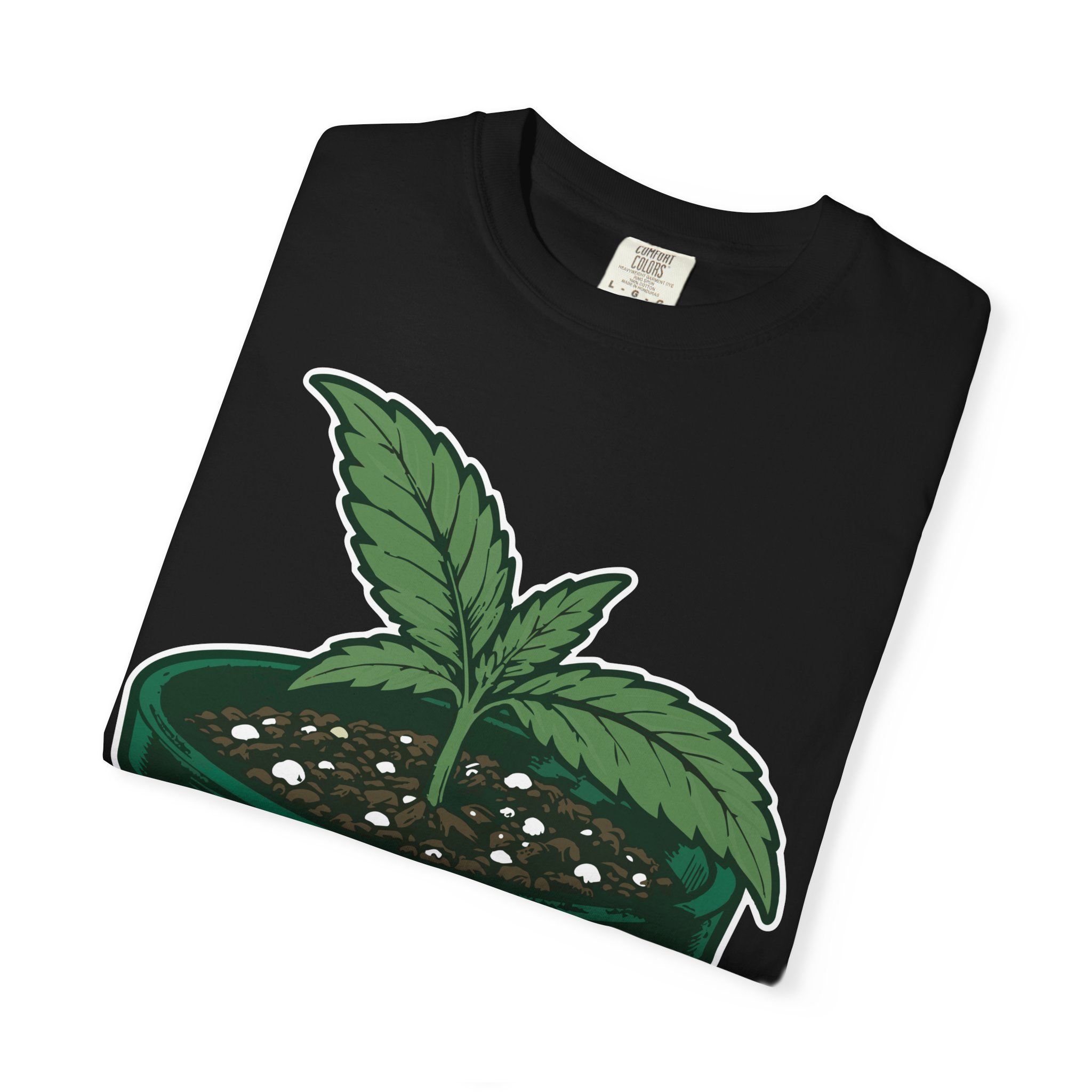 Send Nutes Plant T-Shirt — 'RF' Seedling Graphic Garden Tee - Image 31