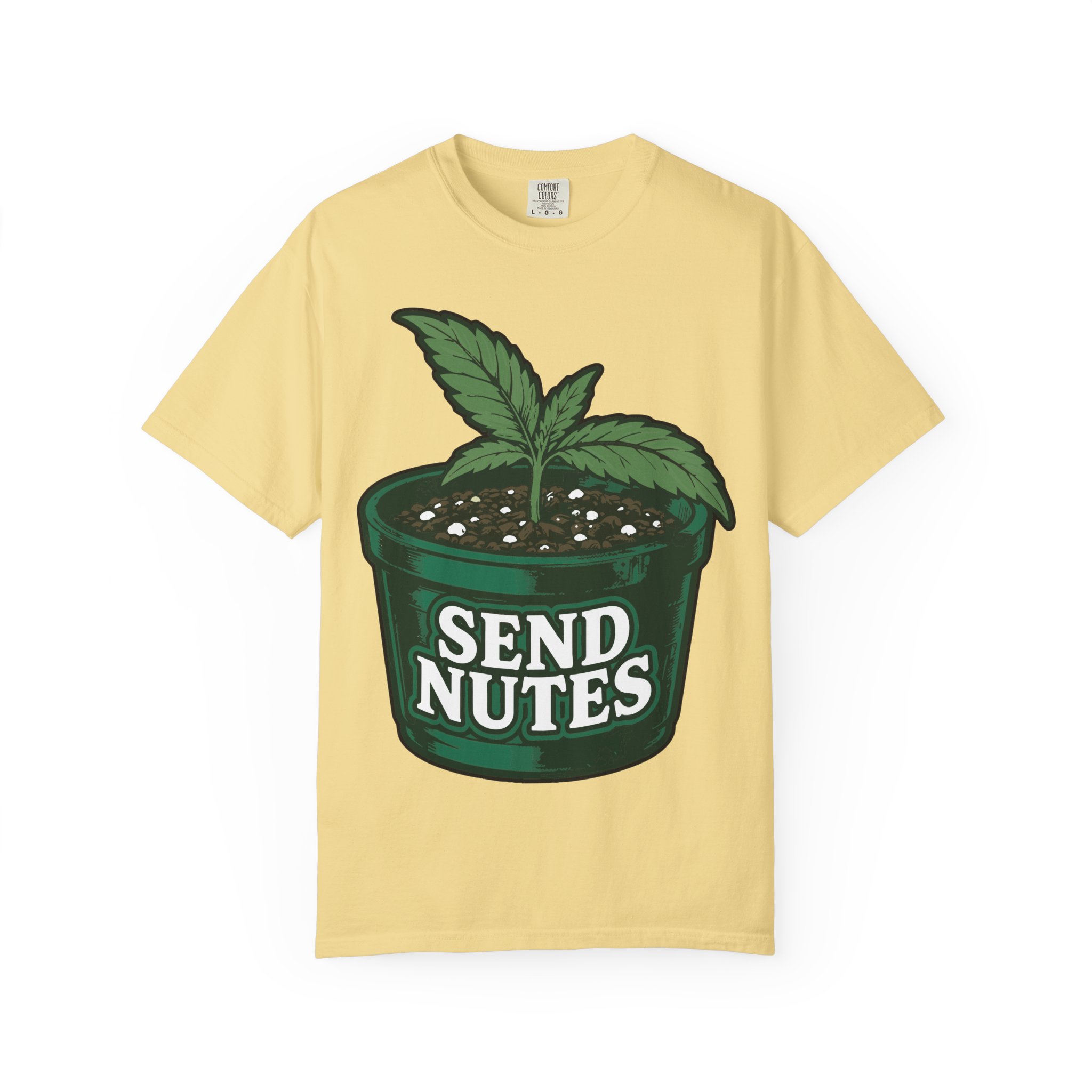 Send Nutes Plant Pot Graphic T‑Shirt - Image 21