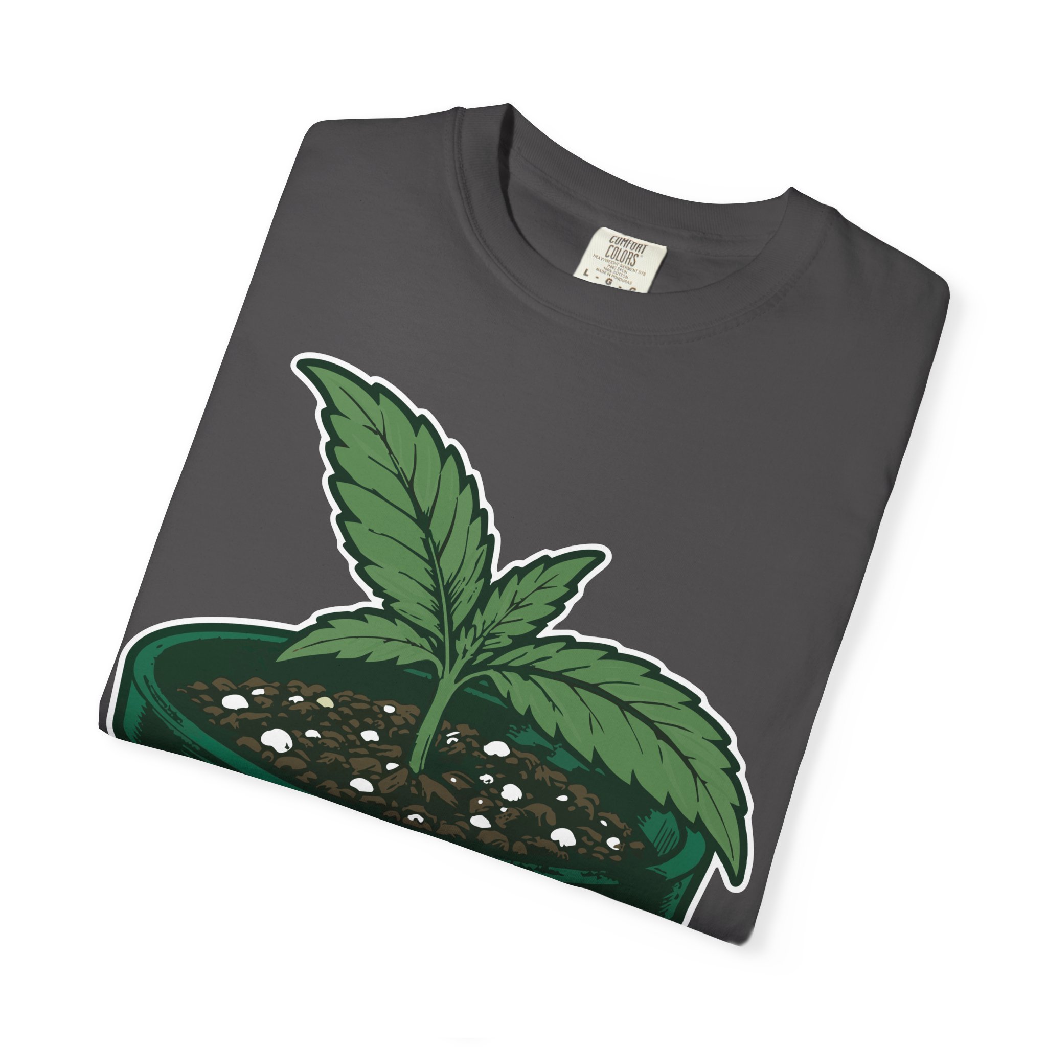 Send Nutes Plant T-Shirt — 'RF' Seedling Graphic Garden Tee - Image 27