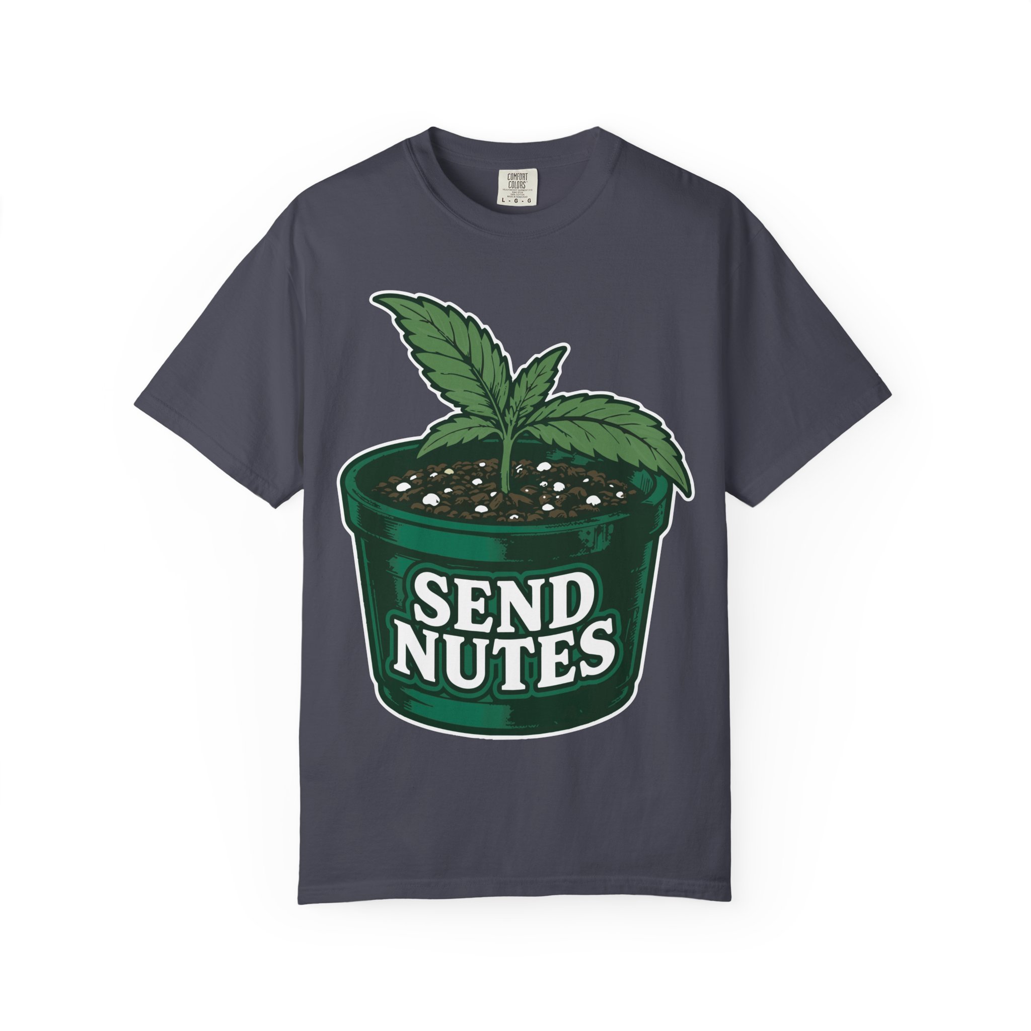 Send Nutes Plant T-Shirt — 'RF' Seedling Graphic Garden Tee - Image 33
