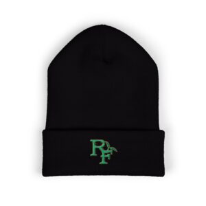 Embroidered RF Logo Cuffed Beanie — Knit Winter Hat