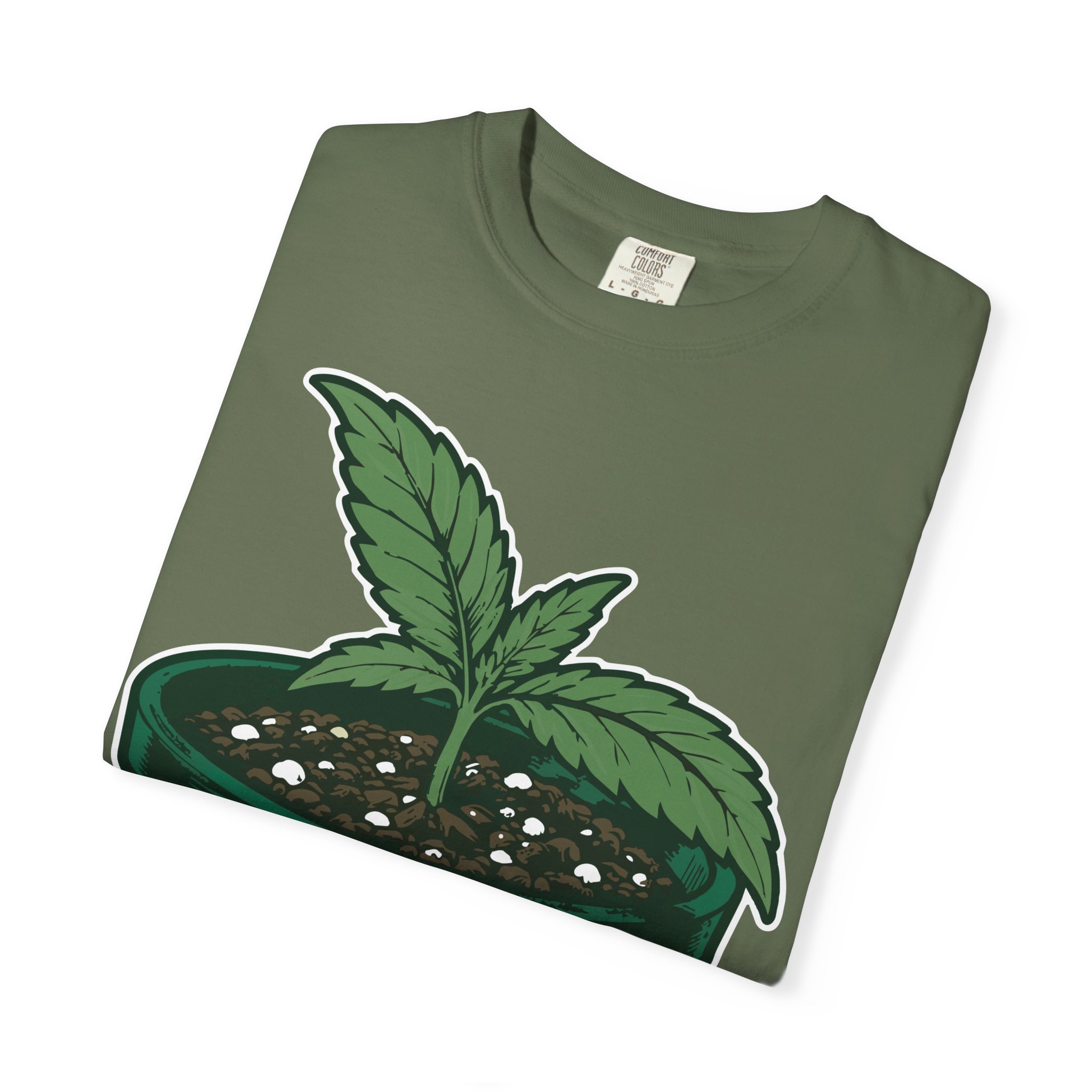 Send Nutes Plant T-Shirt — 'RF' Seedling Graphic Garden Tee - Image 11