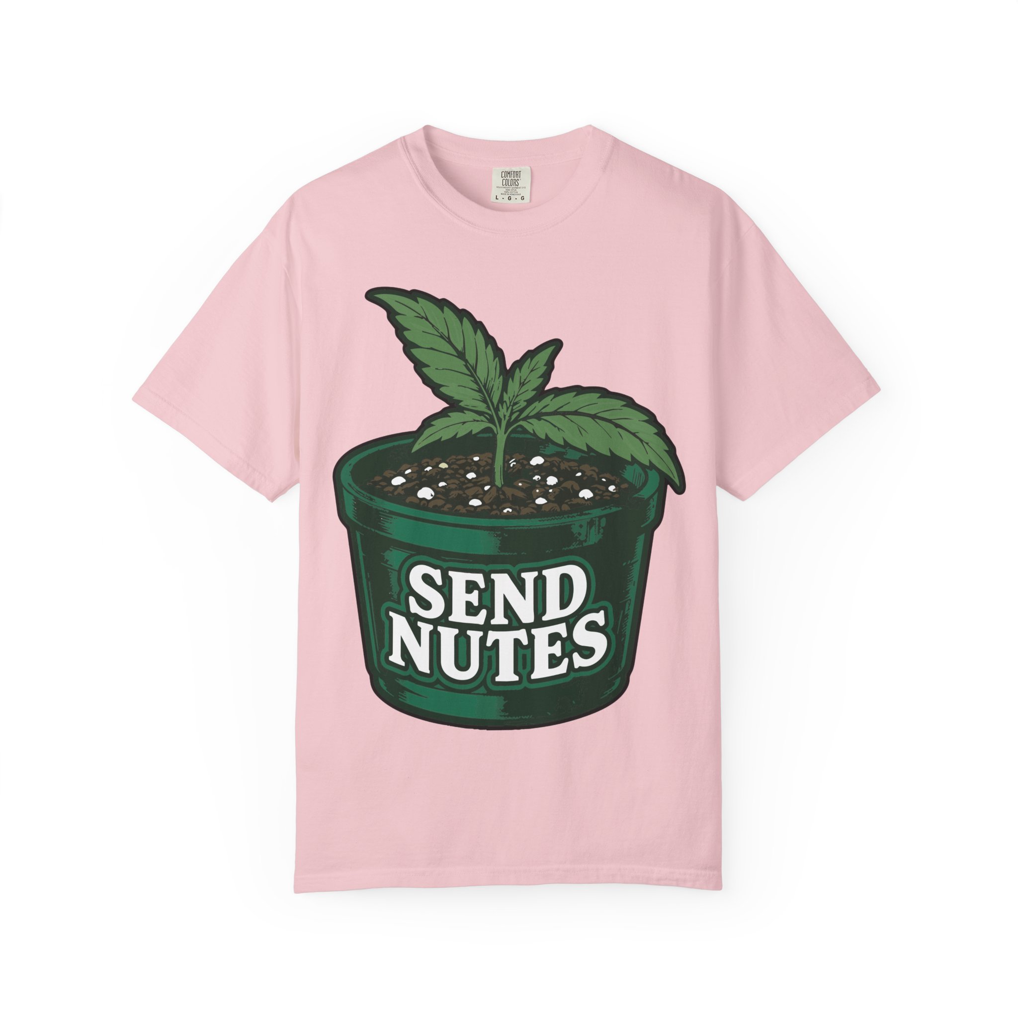 Send Nutes Plant Pot Graphic T‑Shirt - Image 37