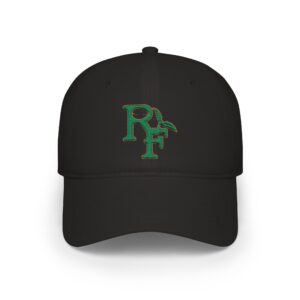 RF Embroidered Low-Profile Baseball Cap — Vintage Green Monogram Hat