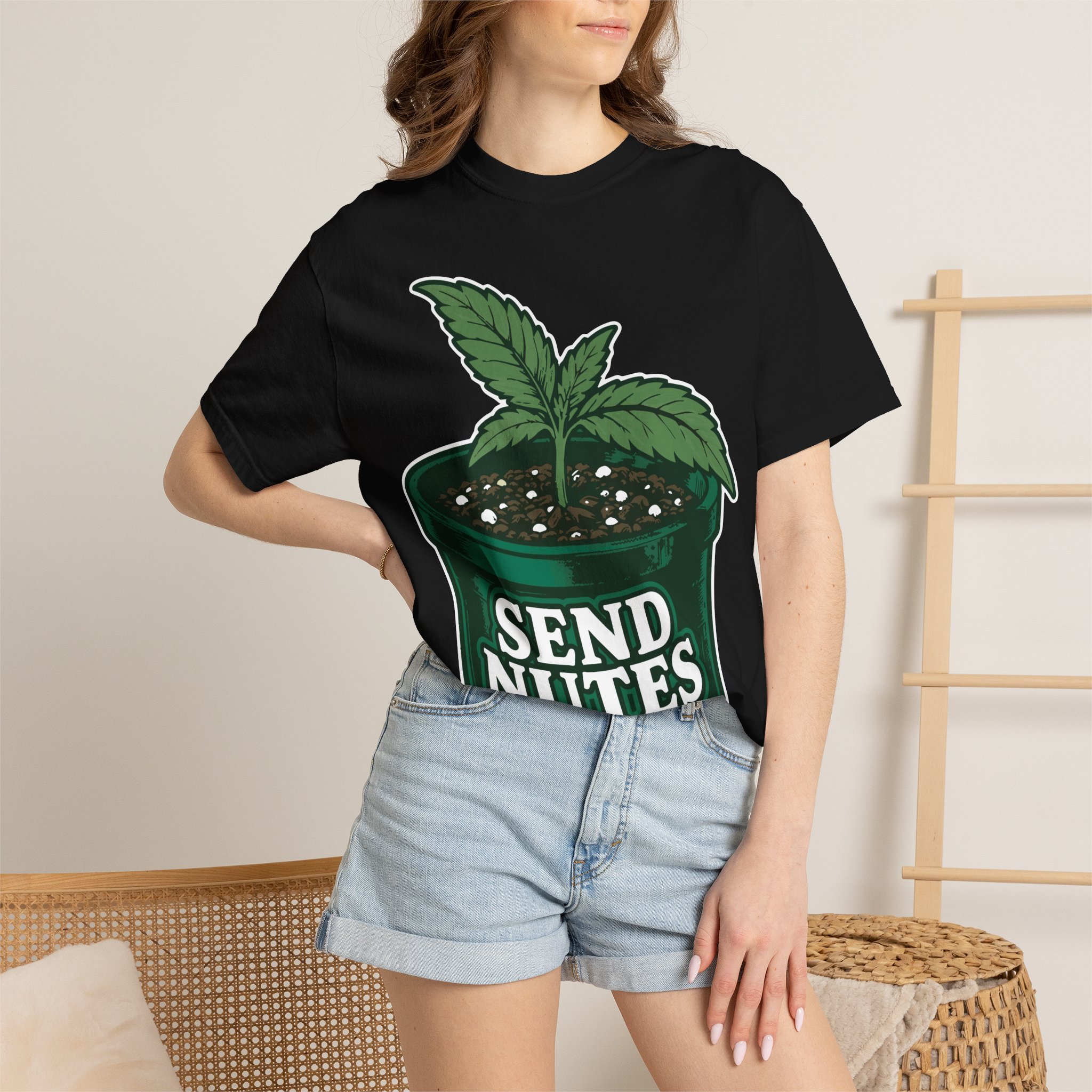 Send Nutes Plant T-Shirt — 'RF' Seedling Graphic Garden Tee - Image 32