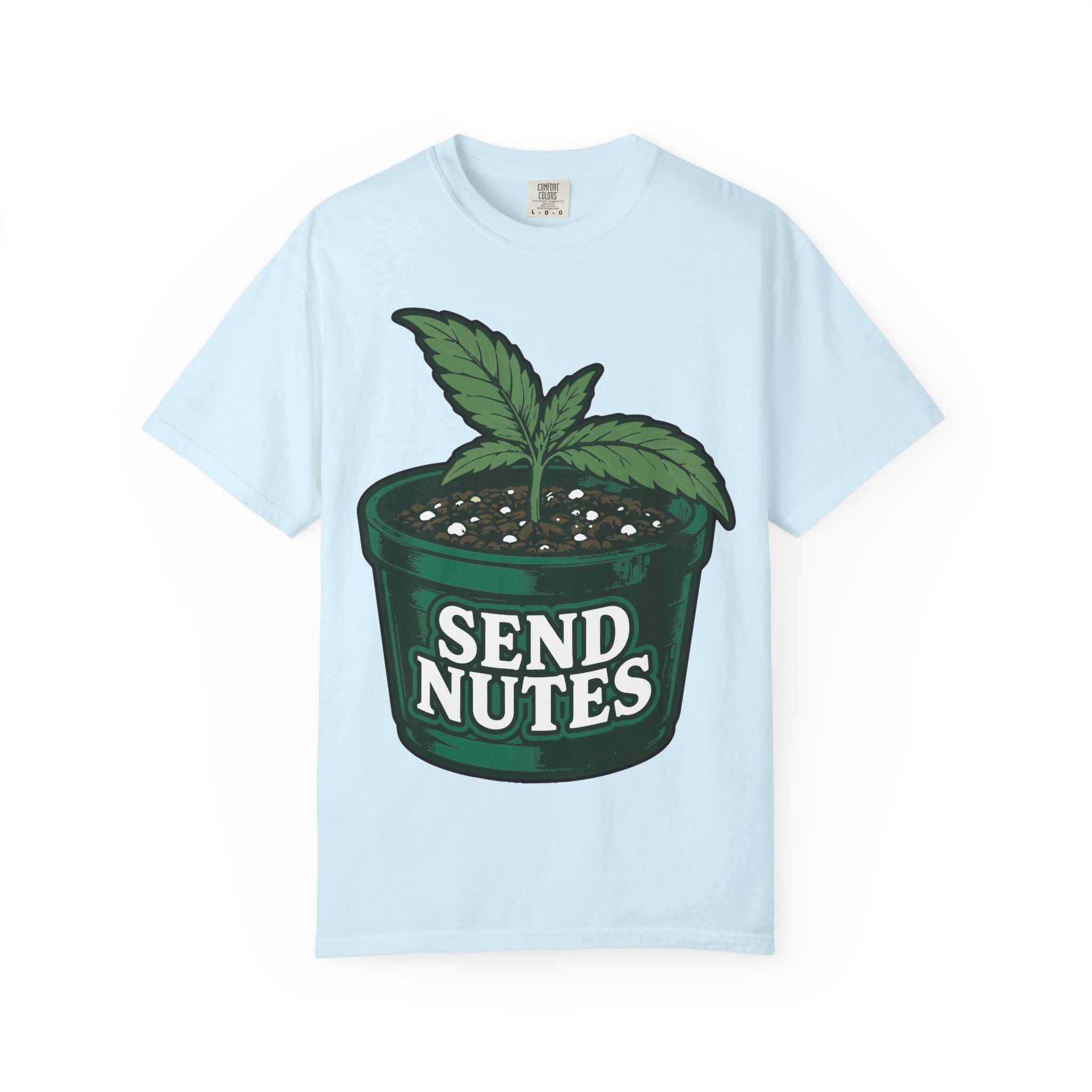 Send Nutes Plant Pot Graphic T‑Shirt - Image 29