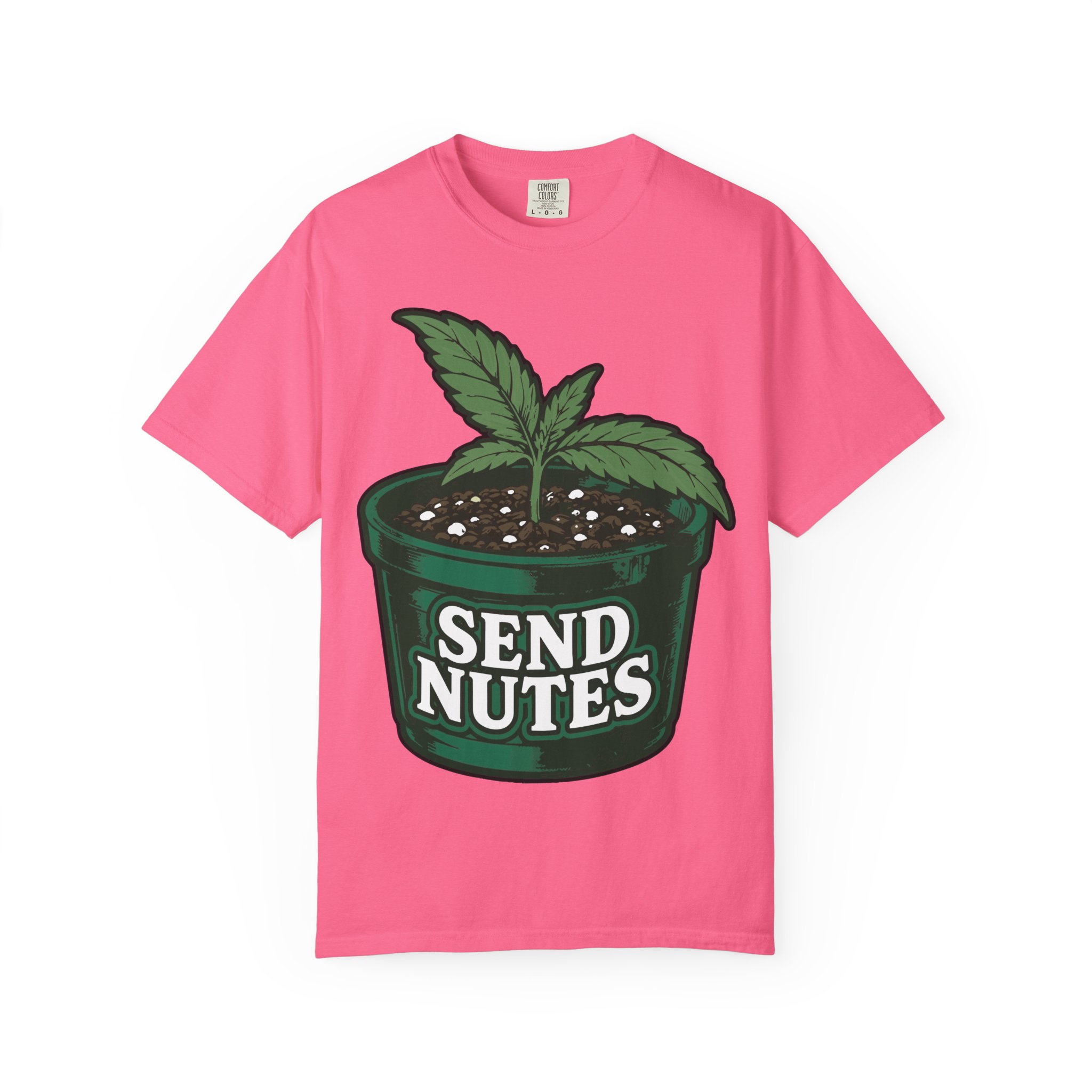 Send Nutes Plant Pot Graphic T‑Shirt - Image 41