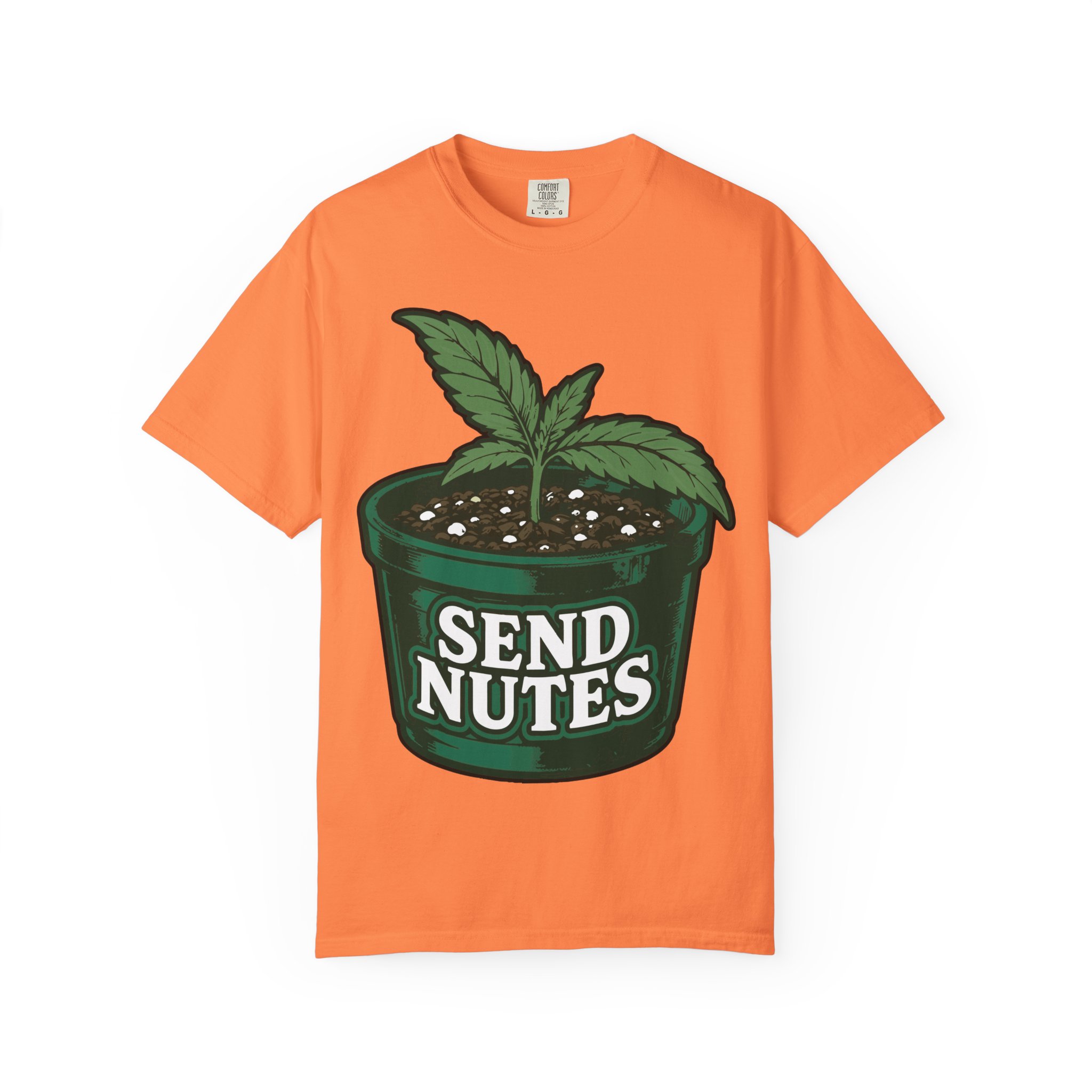 Send Nutes Plant Pot Graphic T‑Shirt - Image 5